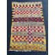 Antique Turkish Tulu Rug with Checkered Design
