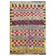 Antique Turkish Tulu Rug with Checkered Design