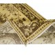 Overdyed Yellow Turkish Wool Rug, Modern Handmade Floor Covering