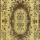 Overdyed Yellow Turkish Wool Rug, Modern Handmade Floor Covering