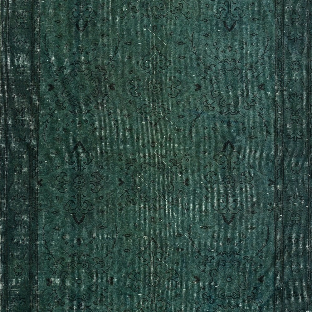 Dark Green Handmade Accent Rug from Turkey. Great 4 Modern Interiors