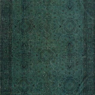 Dark Green Handmade Accent Rug from Turkey. Great 4 Modern Interiors
