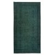 Dark Green Handmade Accent Rug from Turkey. Great 4 Modern Interiors