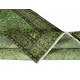 Green Color Over-Dyed Rug. Modern Handmade Turkish Accent Rug. Bohemian Home Decor
