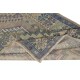 Traditional Vintage Handmade Turkish Village Rug with Geometric Medallion Design, 100% Wool
