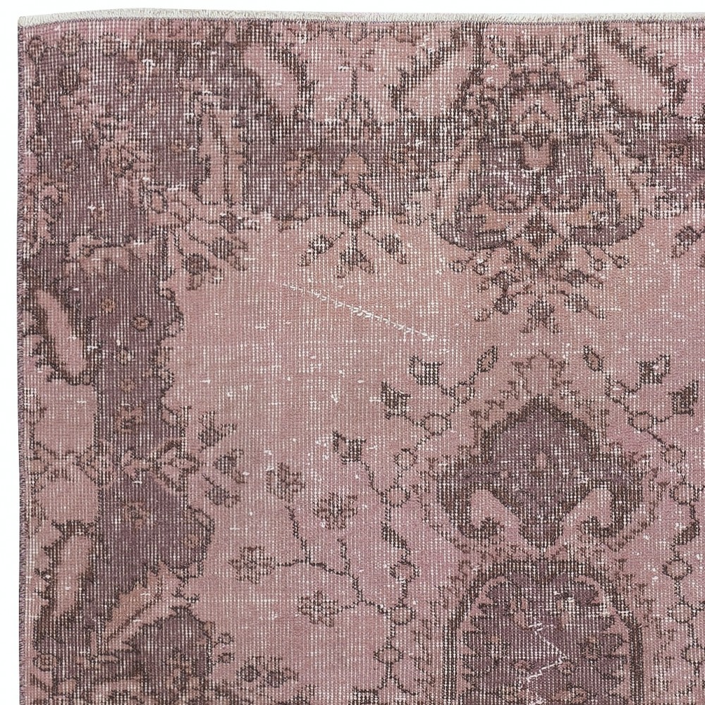 Handmade Accent Rug for Kids Room. Pink Kitchen Decor Rug. Modern Bedroom Rug