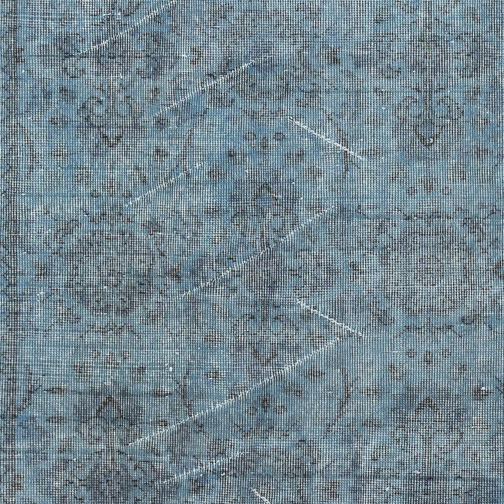 Blue Accent Rug for Modern Interiors, Handmade in Turkey