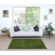 Art Deco Chinese Inspired Handmade Turkish Accent Rug Over-Dyed in Green