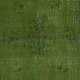 Art Deco Chinese Inspired Handmade Turkish Accent Rug Over-Dyed in Green