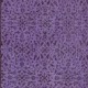 Contemporary Floral Patterned Accent Rug in Purple, Hand-Knotted in Turkey