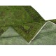 Modern Hand Knotted Turkish Accent Rug in Green Color