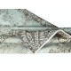Modern Handmade Turkish Accent Rug Re-Dyed in Light Blue. Woolen Floor Covering