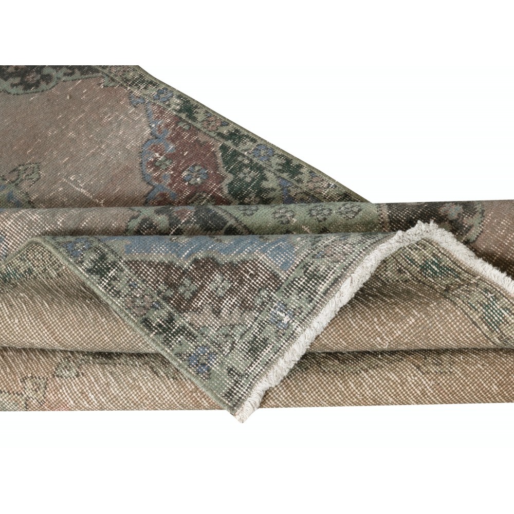 Contemporary Hallway Runner. Kitchen Rug. Handmade Corridor Rug. Stair Rug. Brown Entryway Rug