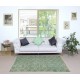 Vintage Handmade Turkish Accent Rug in Green Color for modern interiors