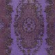Modern Accent Rug in Purple Color, Hand-Knotted in Turkey