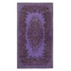 Modern Accent Rug in Purple Color, Hand-Knotted in Turkey