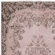 Handmade Turkish Accent Rug for Kitchen, Pink Color Small Rug