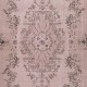 Handmade Turkish Accent Rug for Kitchen, Pink Color Small Rug