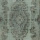 Light Blue Color Over-Dyed Small Rug. Handmade Turkish Accent Rug. Modern Home Decor