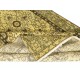 Handmade Turkish Rug in Yellow Color, Modern Floral Patterned Floor Covering
