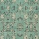 Green Color Handmade Turkish Accent Rug with Flower Design. Woolen Floor Covering