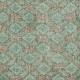 Hand knotted Vintage Floral Design Turkish Accent Rug in Shades of Green