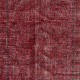 Contemporary Handmade Wool Turkish Accent Rug Over-Dyed in Red