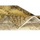 Vintage Turkish Area Rug redyed in Yellow Color for modern interiors