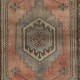 Traditional Vintage Handmade Turkish Rug, 100% Wool