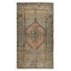 Authentic Vintage Handmade Turkish Oriental Rug for Traditional Interiors 100% Wool