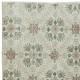 One of a pair Vintage Handmade Turkish Accent Rug with Floral Design
