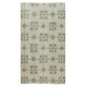 One of a pair Vintage Handmade Turkish Accent Rug with Floral Design