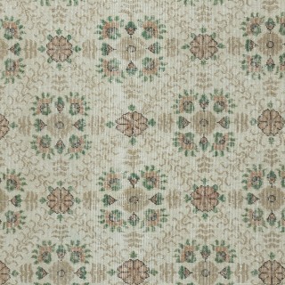 One of a pair Vintage Handmade Turkish Accent Rug with Floral Design