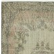 Green Color Modern Accent Rug with Medallion Design, Handmade in Turkey