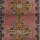 Traditional Vintage Turkish Rug for Country Homes, Rustic & Tribal Interiors, 100% Wool