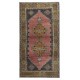 Traditional Vintage Turkish Rug for Country Homes, Rustic & Tribal Interiors, 100% Wool