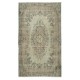 Decorative Hand Knotted Turkish Wool Area Rug in Green Color