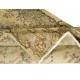Vintage Turkish Area Rug redyed in Yellow Color for modern interiors