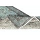 Light Blue Area Rug with Floral Design. Hand-Knotted in Turkey
