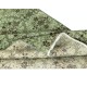 Modern Floral Patterned Area Rug in Green. Hand-Knotted in Turkey