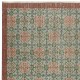 One-of-a-pair Vintage Handmade Turkish Accent Rug with Floral Design