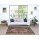 One of a kind Vintage Handmade Turkish Oriental Rug for Traditional Interiors 100% Wool