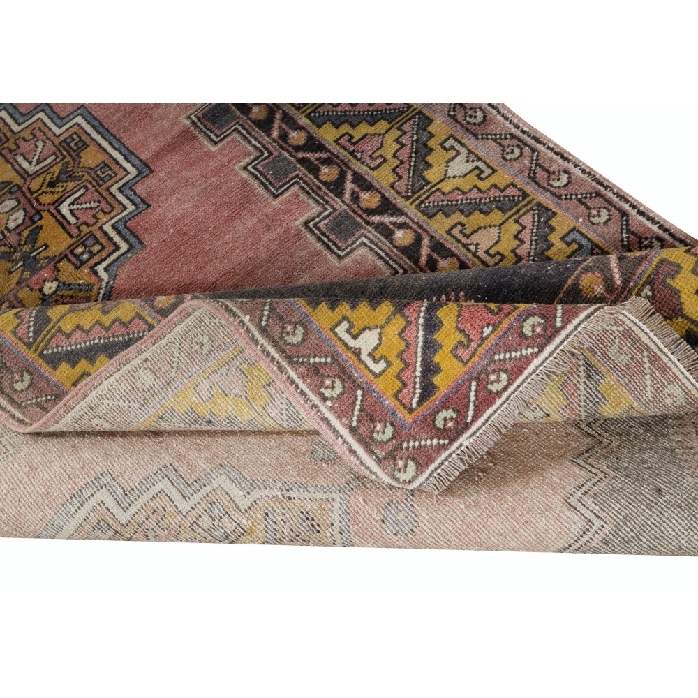 One of a kind Vintage Handmade Turkish Oriental Rug for Traditional Interiors 100% Wool
