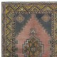 One of a kind Vintage Handmade Turkish Oriental Rug for Traditional Interiors 100% Wool