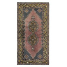 One of a kind Vintage Handmade Turkish Oriental Rug for Traditional Interiors 100% Wool