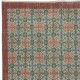 One-of-a-pair Vintage Handmade Turkish Accent Rug with Floral Design