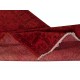 Handmade Turkish Accent Rug with Floral Design in Red Color