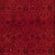 Handmade Turkish Accent Rug with Floral Design in Red Color
