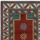 Reproduction of an antique Caucasian Kazak Prayer Rug. 100% Wool. Natural Dyes