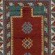 Reproduction of an antique Caucasian Kazak Prayer Rug. 100% Wool. Natural Dyes